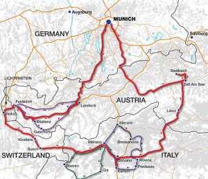 Alps Tour Map