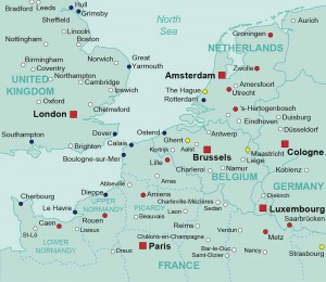 Europe Rail Terminus Map