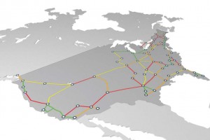 USA Rail Transport Data Map